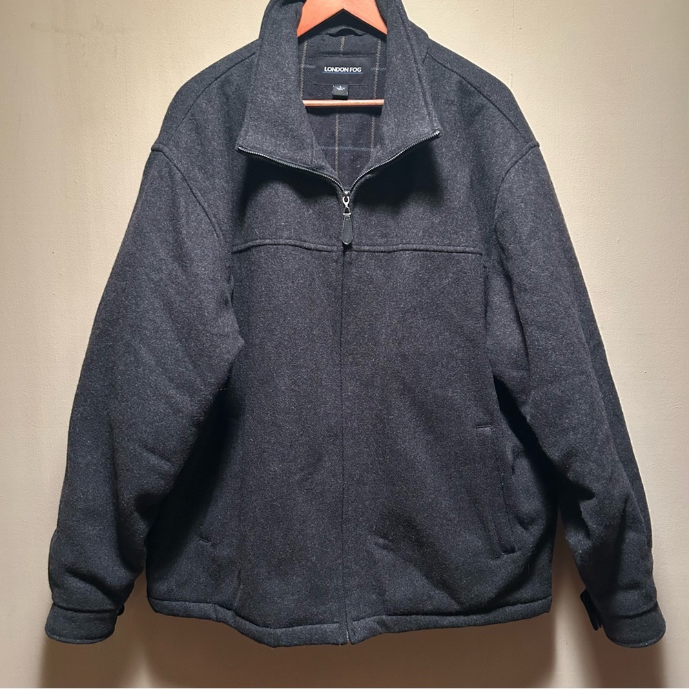 London Fog Dark Gray Pea Coat